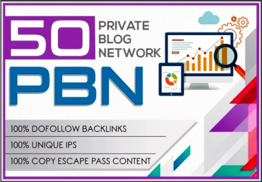 50 private blog network dofollow backlinks