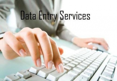 Data Entry,  Typing,  other typing bases services for with copy paste and Capture related work data en