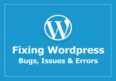 I will Quickly Fix WordPress Errors And WordPress Issues