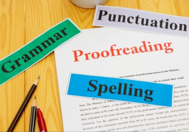 Proofread and edit any document up to 2500 words