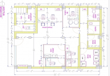 Autocad 2d Civil,  Interior And Mechanical Drawings