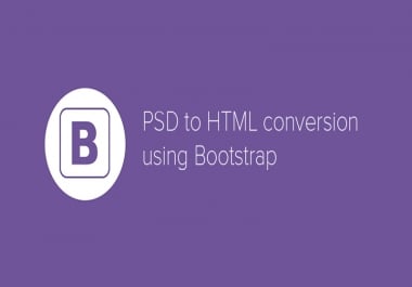 Convert psd/xd/sketch/img to html using bootstrap