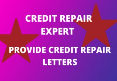 i will provide attorney written credit repair letters for 2021