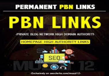 I will Create 15 UNIQUE HOMEPAGE PBN High Da/pa Tf/cf Dr/Ur backlinks