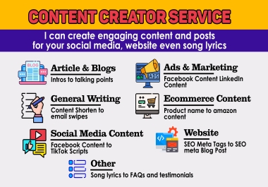 Content writing,  article,  blog writing, seo meta content