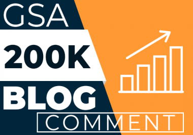 200K Live GSA Blog Comments Backlinks For Google Ranking