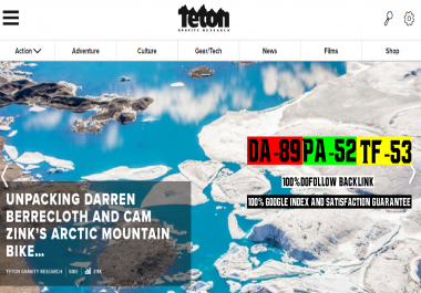 Write And Publish A Guest Post On Tetongravity DA89 Sport Blog