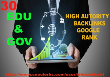 google rank high authority 30 EDU/GOV blogcomment backlinks