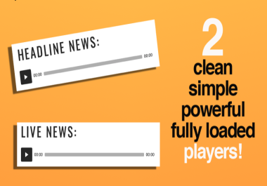 Unbiased Unbranded Embeddable Newscast Player