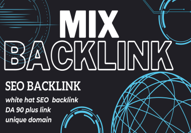 I will do 100 SEO mix backlinks da 90 dofollow contextual links