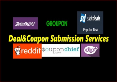 I can Submit and Promote Coupon Code and Deals on Trending Deal sites