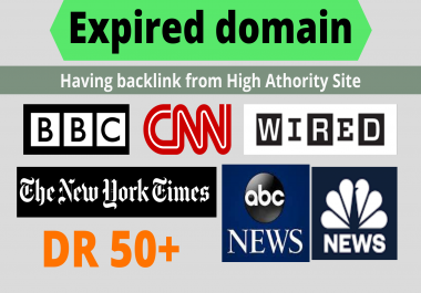 I will find high DR expired domain having backlinks from high authority site
