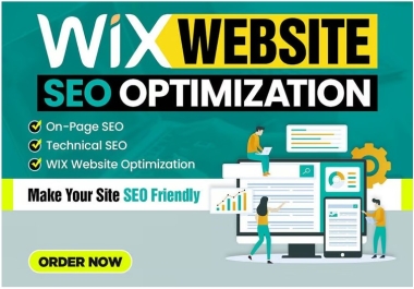 You will get complete Wix website on page SEO optimization for increase google ranking