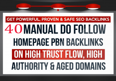 I Will 40 Homepage Web2 Pbn Backlinks