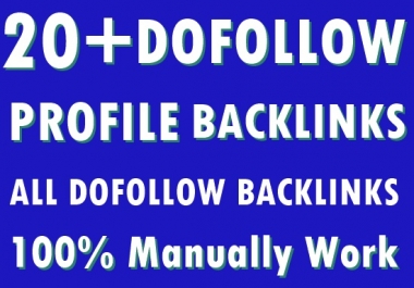 20+ Dofollow profile Backlinks-All Dofollow Backlinks-Top service