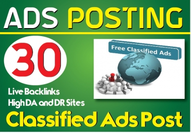 SEO Friendly Best Quality Ads Posting to Focusing Exact Niche for getting targeted traffic