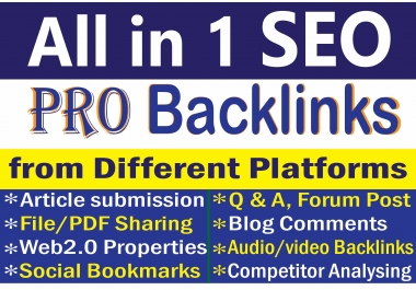 Get Quality 80 Mix SEO Manual Backlinks to get google ranking and best improvement