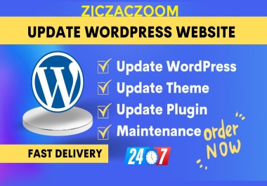 I will update php version,  wordpress version,  database,  themes and plugins