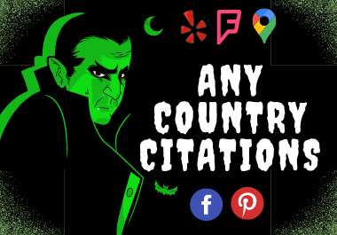 You Will Get 30 best any country citations,  instantly approved
