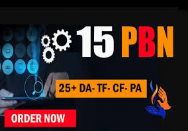 i have MANUALLY do 15 High PA DA TF CF HomePage PBN Backlinks for