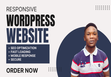 I will design responsive website and e-commerce sites