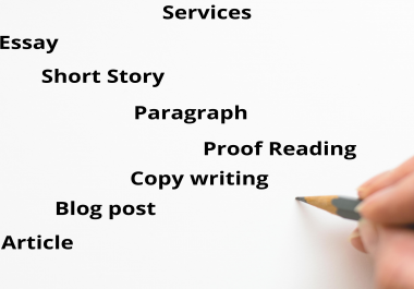 I will write articles,  essays,  blog posts and executive summary