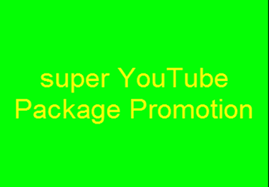 Super YouTube Package Promotion&Best combined