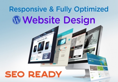 I will make 5 Pages Fully Responsive & SEO Friendly Wordpress Website