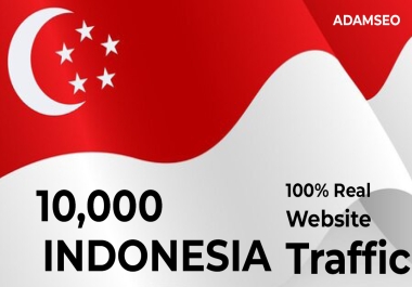 10000 Real Indonesia TARGETED Organic Web Traffic to your website for only adamseo
