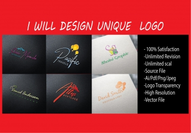 I will design create a unique logo