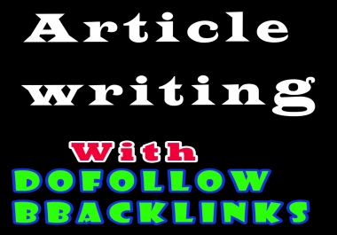 Get 30 Unique Article writing High DA dofollow Backlinks