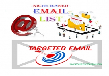 Find Targeted Niche 500 Active Email List collect of your choice