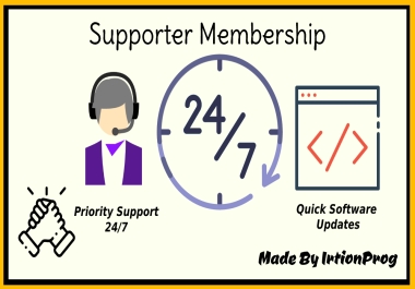 Supporter Membership for made IRTIONPROG bots