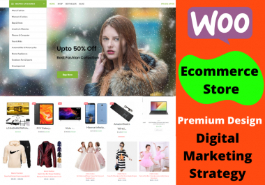 I will develop wordpress woocommerce online store