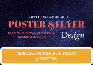 Design catchy flyer,  poster design