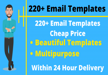 220+ Premium Email Templates Multipurpose