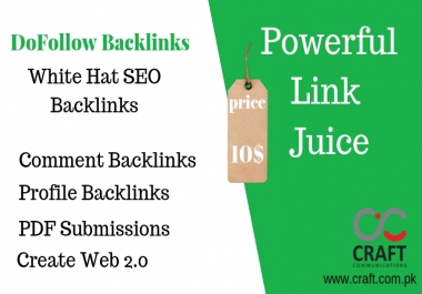 Get Powerful link juice High DA Comment Backlinks,  Profile,  PDF Submissions,  Web 2.o sites
