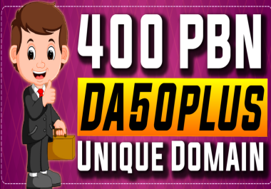 400 PBN Unique Domains DA50+ index Domain permanent dofollow Backlinks