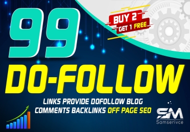 I will do 99 dofollow blog comment seo backlink on high da pa