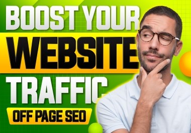 I will do boost your website traffic with manual off page SEO link building