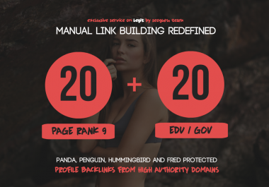 Make 20 Pr9 + 20 Edu- Gov High Pr SEO Authority Backlinks - Fire Your Google Ranking
