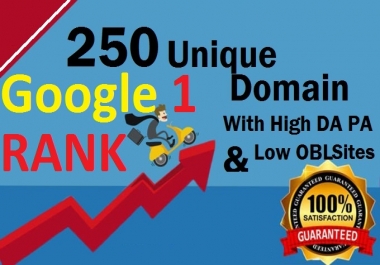 Manually Do 250 Unique Domain Seo Backlinks Pr 10 On High DA Sites