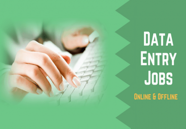 online/offline data entry works at cheap rates, with complete satisfication of clients