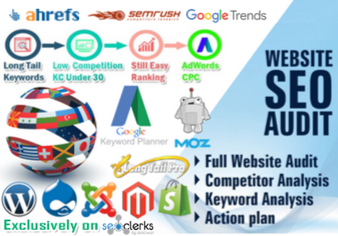 I will do SEO keyword research,  competitor analysis and website audit report