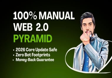 Manual High DA Web 2.0 Backlinks Service - Safe Google Ranking