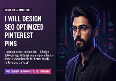 I will create and design Pinterest pins for your website