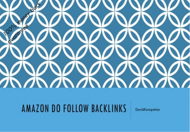 Amazon Backlinks we make them,  you take them