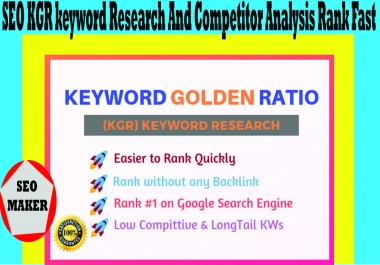 10 SEO KGR keyword research and competitor analysis Rank Fast