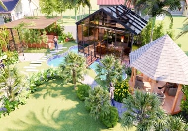 create architecture 2d,  3d site plan and landscape design