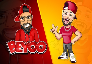 I will design cartoon mascot logo for you